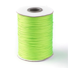 ruim 70 meter hotwax waxkoord 1mm neon geel/groen