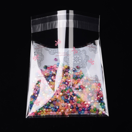 ruim 90 stuks plastic zakjes met sluitstrip 10x7cm