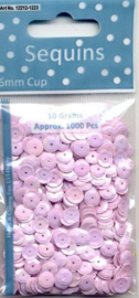 CE420001/1223- 10 gram (ca. 1000 stuks) pailletten facon 6mm AB roze