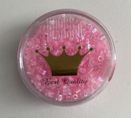 RK3- rocailles Ø 2 mm roze iris - 15gr in een doosje