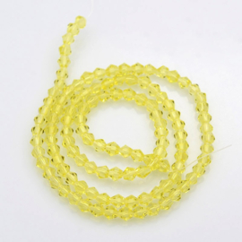 C120.C- ruim 100 stuks AA-kwaliteit imitatie Swarovski crystal kralen 4mm yellow