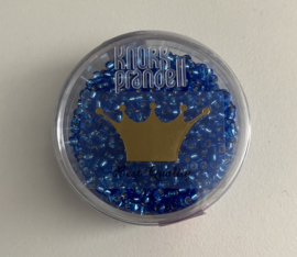 RK202- Miyuki rocailles Ø 2 mm blauw zilverkern - 15gr in een doosje