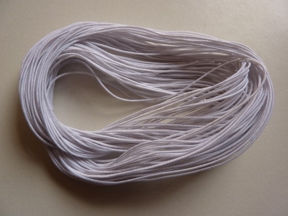 Barry Aanzetten voor 27 meter elastiek elastisch koord van 1mm dik wit | elastiek | kralenhobby