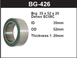 Airco Compressor Lager 35x52x20