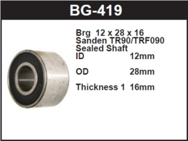 Airco Compressor Lager 12x28x16