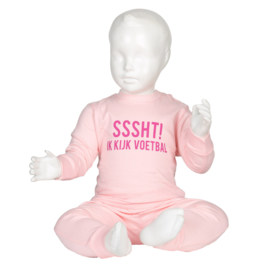 Fun2Wear Sssth ik kijk voetbal Pyjama Pink maat 68