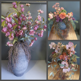 Workshop zijde bloemen dindagavond 27 okt