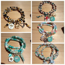 Workshop wikkelarmband  met kraaltjes Woensdagavond 11 Juni