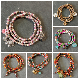 Workshop wikkelarmband  met kraaltjes Woensdagavond 11 Juni
