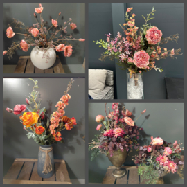 Workshop zijde bloemen dindagavond 27 okt