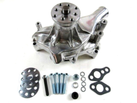 Small Block Chevy Aluminum Long Water Pump Polished