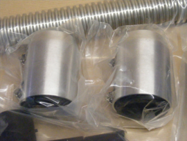 48"  Stanless steel Radiator Hose Kit,   --Polised--   Universal