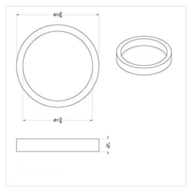 Air Filter Element For 14" Chrome Air Cleaner