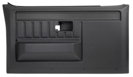 OE Design -- Black -- Plastic Front Interior Door Panels 1981-87