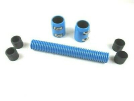 12" Stanless steel Radiator Hose Kit   Blue