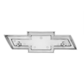 Grill emblem Chrome with red details  1967-68