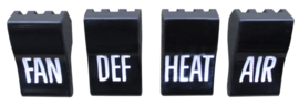 Deluxe Heater Control Knob Set  1960-63