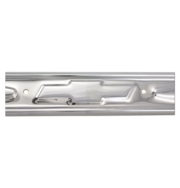Door Sill Plate "Bowtie" Stainless Steel  1960-66