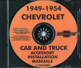 Chevrolet Accessory Installation Manual CD 1949- 54  Chevrolet