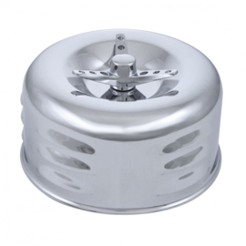 2-5/8'' Air Cleaner.  Luvr. w/WNG  Nut Low Profile.  Chrome