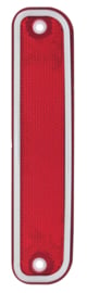 Red Side Marker Light With Stainless Steel Trim