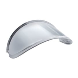 7" Round Stainless Steel Extended Style Headlight Visor