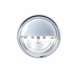 4 LED Round License Light - White LED