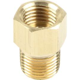 Brass Adapter Male 3/8" Pipe To Female 5/8-18 Inverted Flare