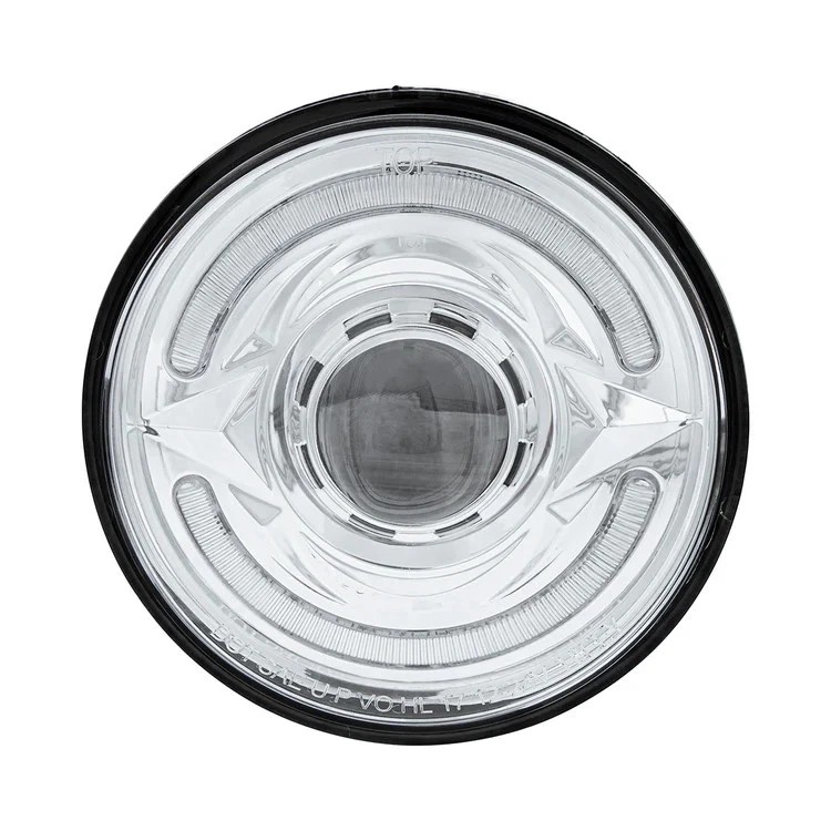 Ultralit - LED 5-3/4" Round - Headlight With 60 LED Dual Color