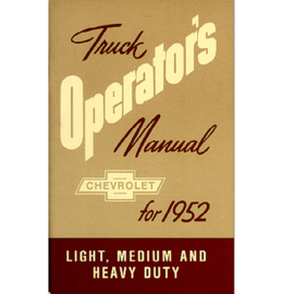 Owners Manual - 1952 Chevrolet