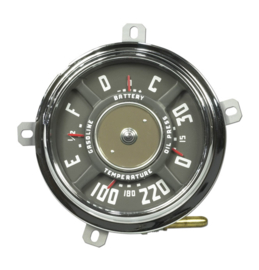 Gauge Assembly - New - 6 volt - 30lb - 6cyl - 220 temp