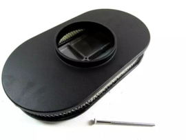 15'' Oval Half Finned Air Cleaner with Element Black