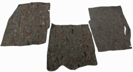 Large Hump Jute for Firewall -- Set 3 pcs -- 1960-66  Chevrolet / GMC Truck