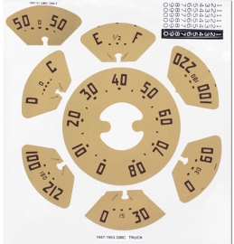 Gauge Decal Kit-GMC-80mph