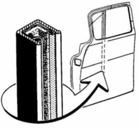 Window Division Bar 1955-63 & 1967-72 Chev/GMC Truck