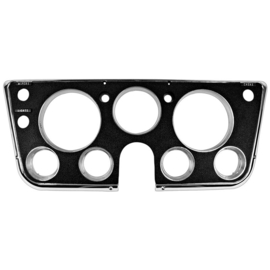 Dash Bezel Black with Crome - 7 Gauge Holes- 1967-68