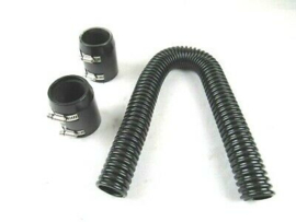 24" Stanless steel Radiator Hose Kit,  Black