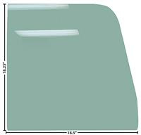 Deur raam glas  Groen getint  1955-59