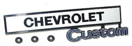 Glove Box Door Emblem - Chevrolet Custom  1969-72