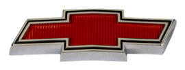 Grill emblem Chrome with red details  1967-68