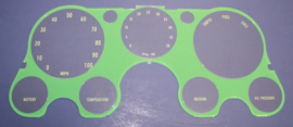 Instrument Cluster Lens,    With Tachometer and Vacuum