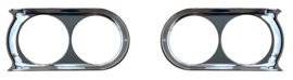 Chrome Plated Headlight Bezel Set (2pc)