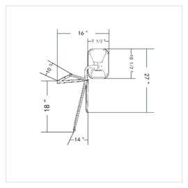 Stainless Swing Away Mirror