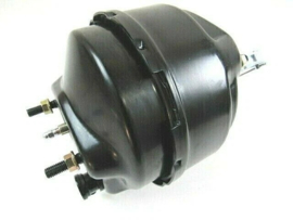 Universal 8" Dual Diaphragm Bendix Style Brake Booster -- Black --