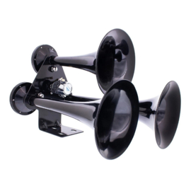 Black 3 Trumpets Train Horn