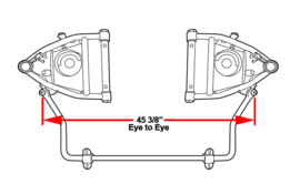 Chevy C10 Truck Sway Bar Kit,  Front