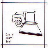 Ford Truck 1953-56 Running Board to Cab Seal