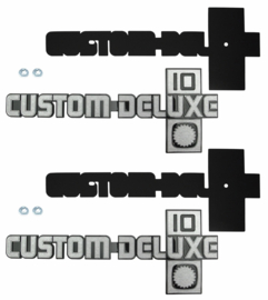 Fender Emblems -- CUSTOM DELUXE 10 -- 1981-87  Chevrolet Truck