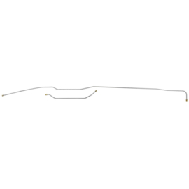 8 cyl, 2pc 5/16" Tank to Pump Fuel Lines; -- Steel-- 55-57