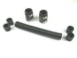 12" Stanless steel Radiator Hose Kit,  Black